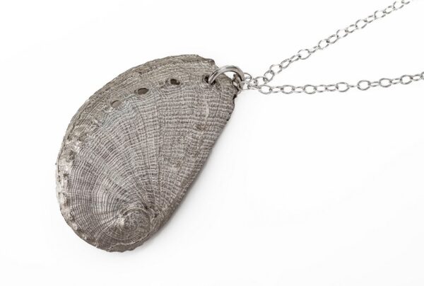 Abalone shell necklace with chain