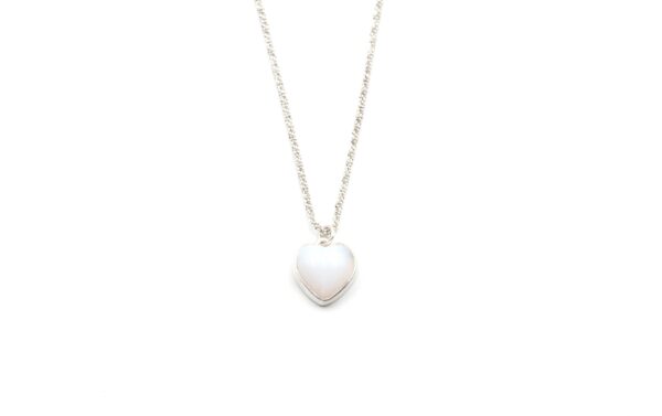 Heart necklace-opalite