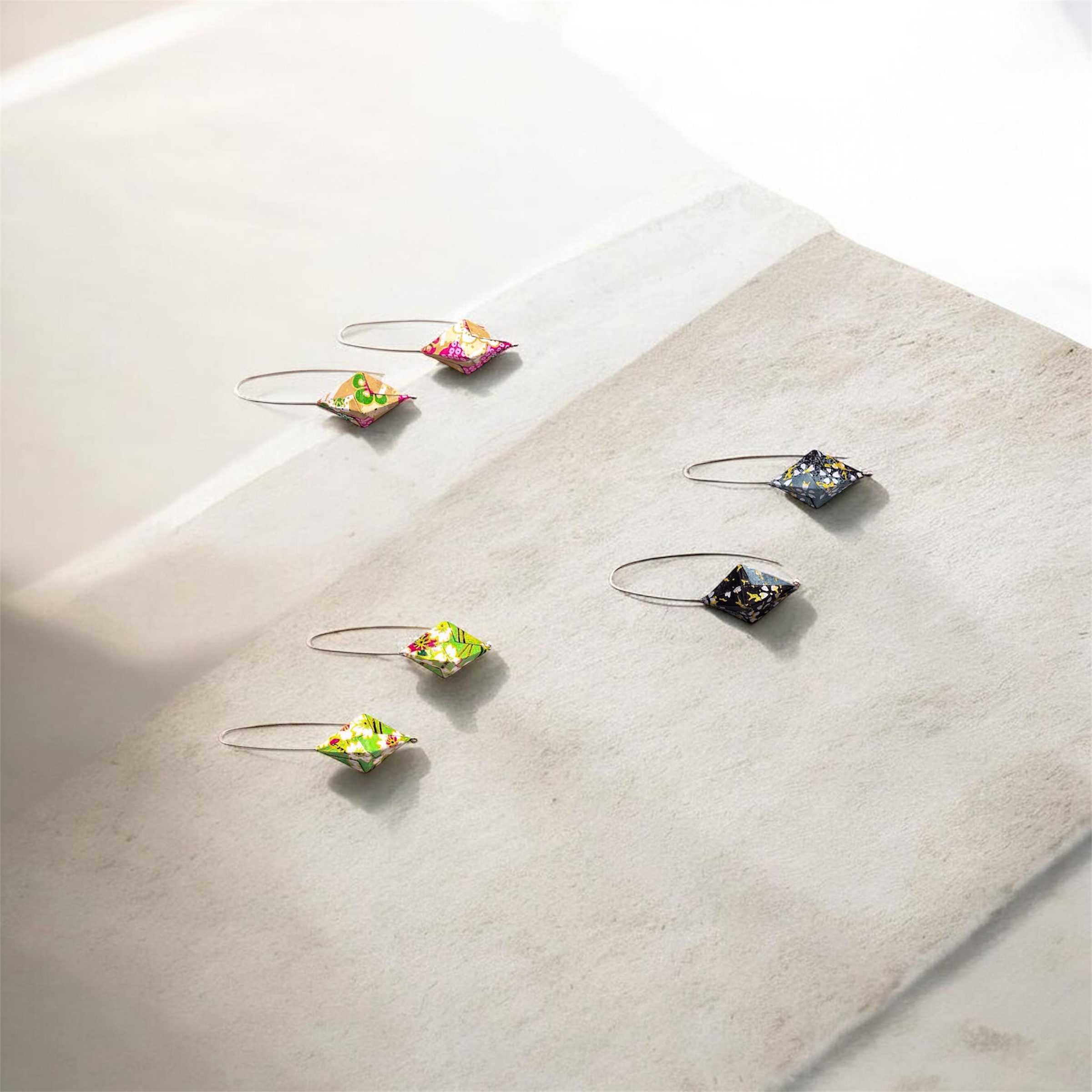 Origami rhombus earrings - Image 10