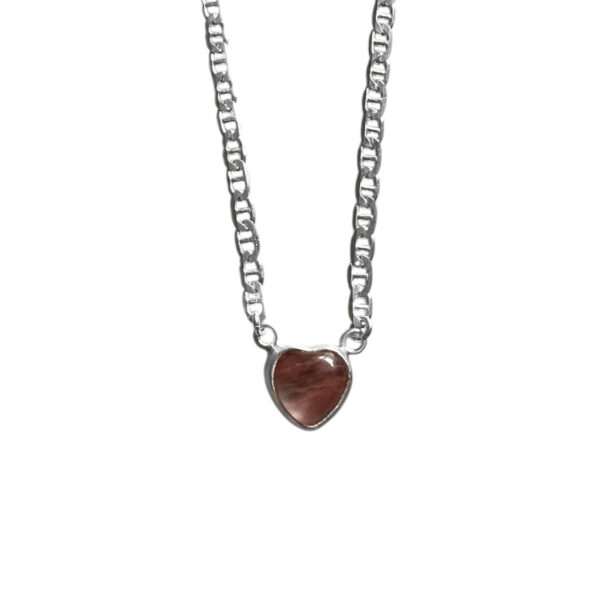 Heart choker necklace