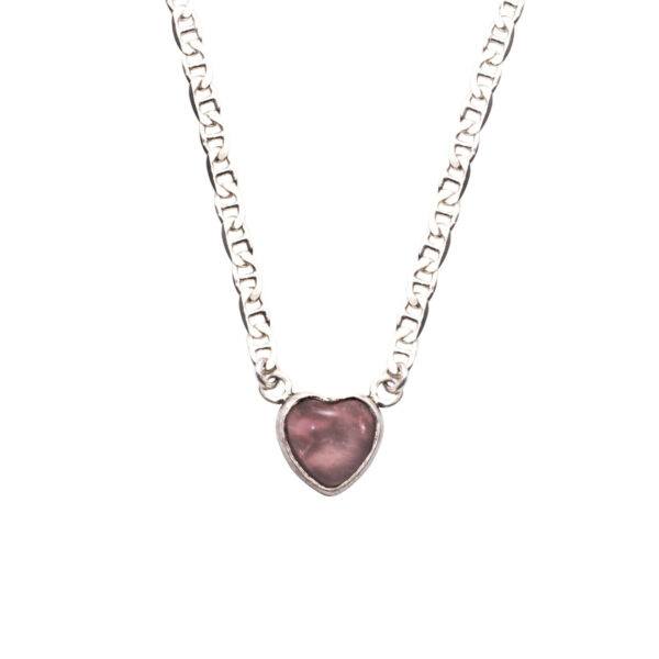 Heart choker necklace