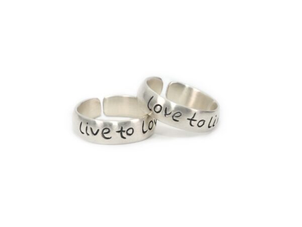 Δαχτυλίδια Love to live - Live to love