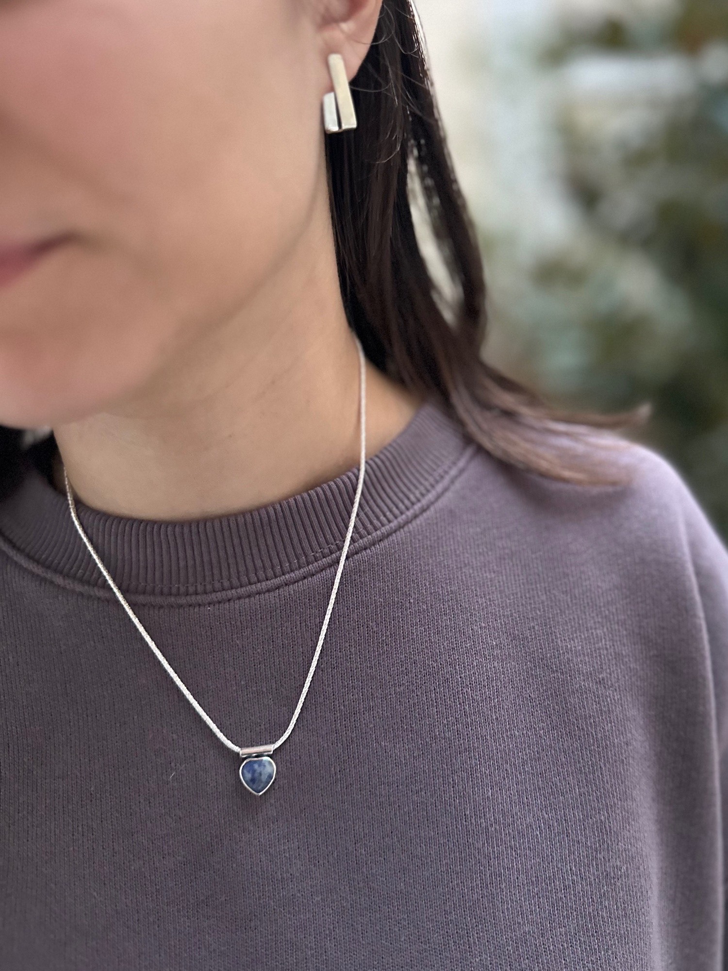 Blue heart necklace - Image 2