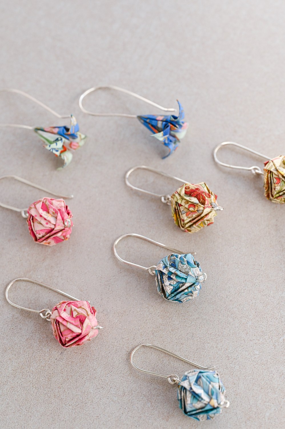 Σκουλαρίκια κύβοι οριγκάμι - Image 3